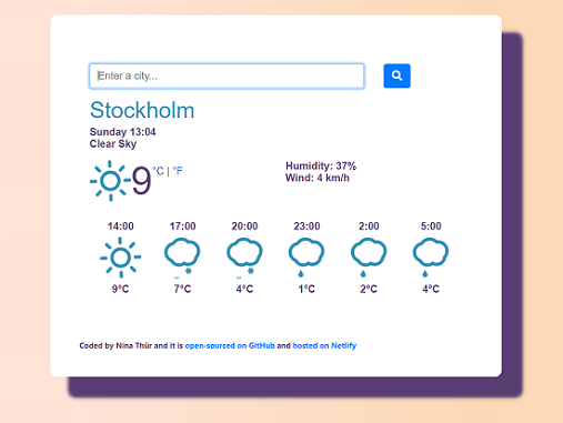 Weather project preview